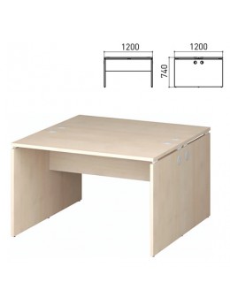 Стол письменный 2-МЕСТНЫЙ 'Профит', 1200х1200х740 мм, дуб шамони (КОМПЛЕКТ)