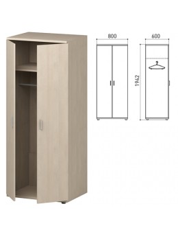 Шкаф для одежды 'Профит', 800х600х1942 мм, дуб шамони (КОМПЛЕКТ)