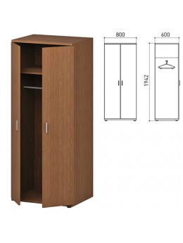 Шкаф для одежды 'Профит', 800х600х1942 мм, орех онтарио (КОМПЛЕКТ)