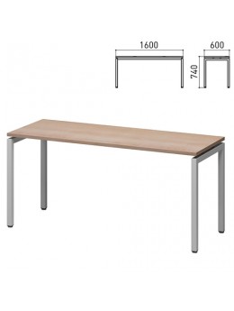 Стол письменный на металлокаркасе 'Кубика', 1600х600х740 мм, ясень альтера (КОМПЛЕКТ)