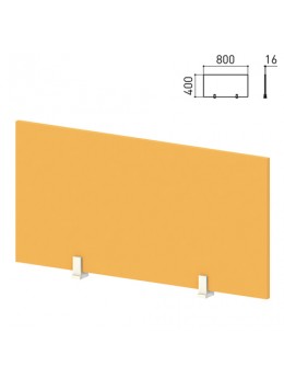 Экран-перегородка 'Кубика', 800х16х400 мм, оранжевый (КОМПЛЕКТ)