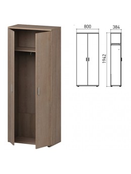 Шкаф для одежды 'Кубика', 800х384х1942 мм, ясень альтера (КОМПЛЕКТ)