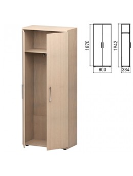 Шкаф для одежды 'Старк', 800х384х1942 мм, дуб шамони (КОМПЛЕКТ)
