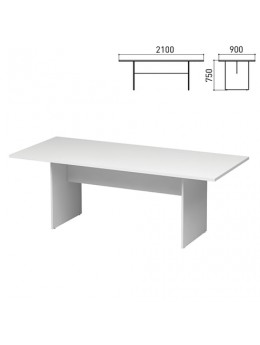 Стол для переговоров 'Директ', 2100х900х750 мм, белый (КОМПЛЕКТ)