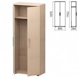 Шкаф для одежды 'Директ', 800х384х1942 мм, дуб шамони (КОМПЛЕКТ)
