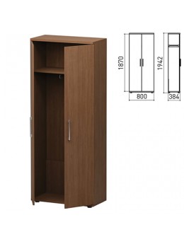Шкаф для одежды 'Директ', 800х384х1942 мм, орех онтарио (КОМПЛЕКТ)