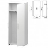 Шкаф для одежды 'Директ', 800х384х1942 мм, белый (КОМПЛЕКТ)