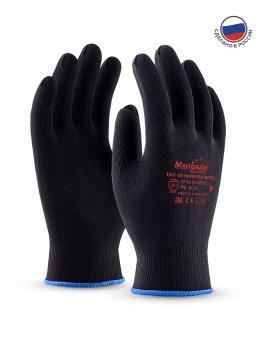 Перчатки Манипула Микрон Блэк (TNY-25, черный нейлон)