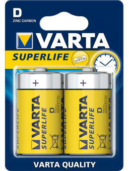 Батарейка VARTA SUPERLIFE D бл. 2