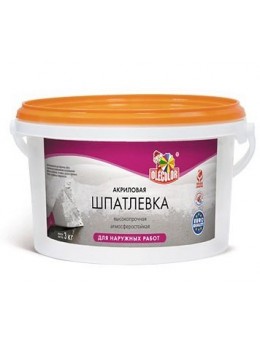 Шпатлевка акриловая для наружных работ OLECOLOR (1,6 кг) Шпатлевка акриловая для наружных работ OLECOLOR (1,6 кг)