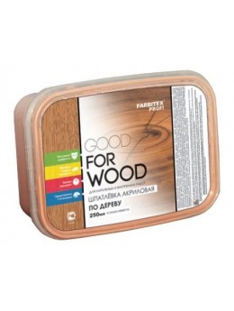 Шпатлевка акриловая по дереву (0.25 л) FARBITEX ПРОФИ GOOD FOR WOOD дуб Шпатлевка акриловая по дереву (0.25 л) FARBITEX ПРОФИ GOOD FOR WOOD дуб