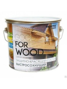 Состав защитно-красящий для древесины быстросохнущий Белый (10 л) FARBITEX ПРОФИ GOOD FOR WOOD Состав защитно-красящий для древесины быстросохнущий Белый (10 л) FARBITEX ПРОФИ GOOD FOR WOOD