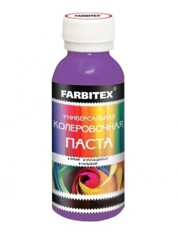 Паста колеровочная универсальная (0.1л) FARBITEX в ассортименте Паста колеровочная универсальная (0.1л) FARBITEX в ассортименте