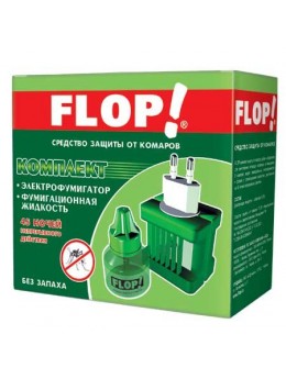 Комплект FLOP! эл. фумигатор универ.+жидкость (402-049)(н)
