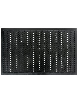 Коврик резиновый 50x80 см "Волна", чёрный, SUNSTEP™(31-068)